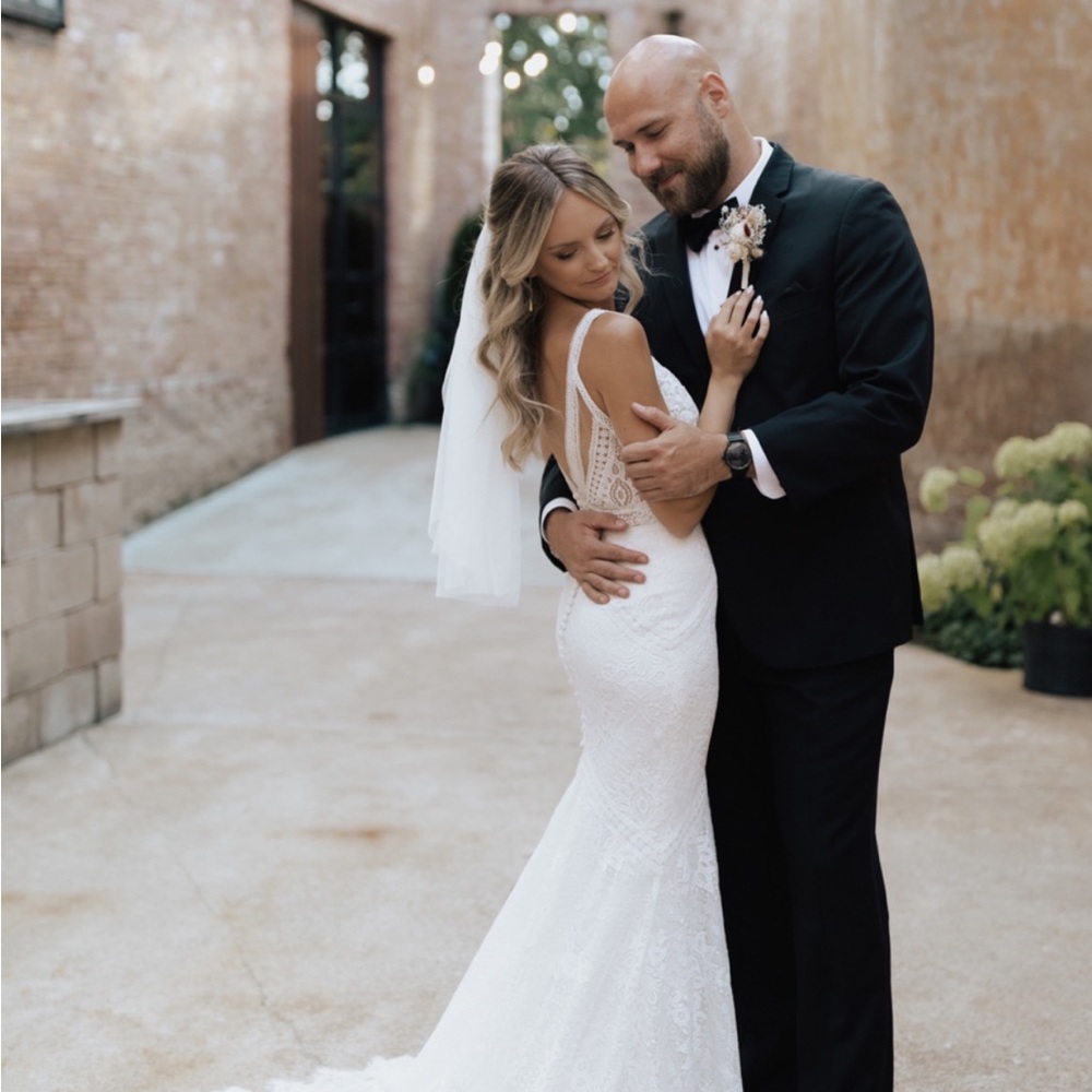 Wedding Veil 39” Fingertip Length Ivory